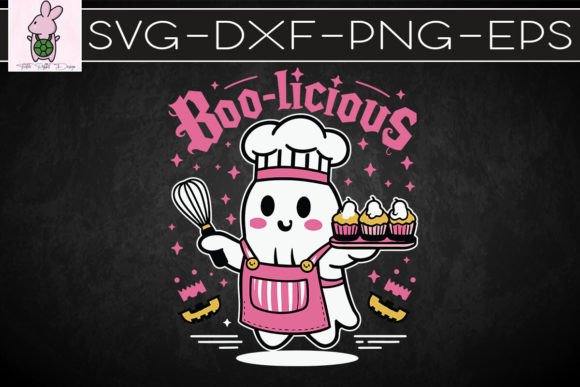 Boo Licious Halloween Baking Ghost SVG: Graphics & Crafts