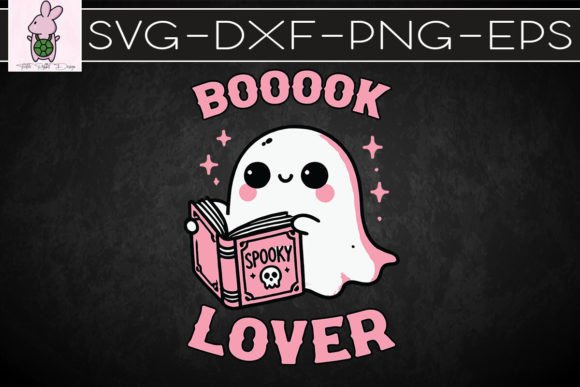 Book Lover Ghost Reading SVG: Crafts & Graphics