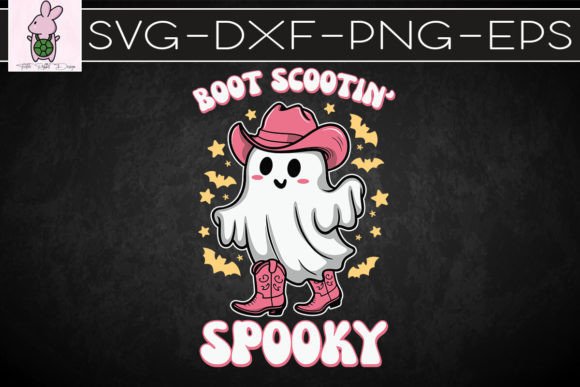 Boot Scootin Spooky Funny Ghost SVG: Crafts & Graphics