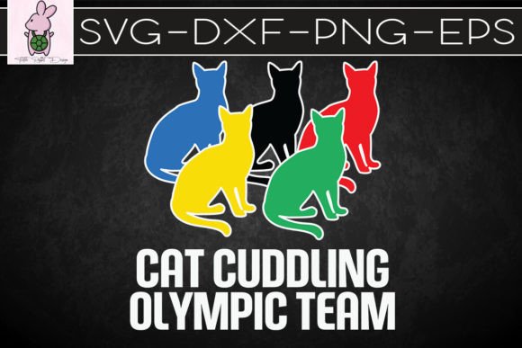 Cat Cuddling Olympic Team Cat Ladies SVG