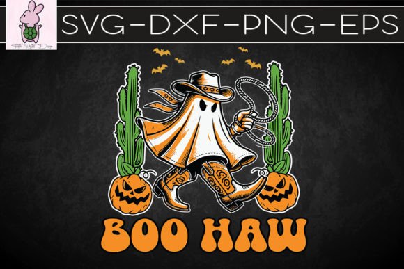 Cowboy Boo Haw Ghost Western SVG: Crafts & Graphics