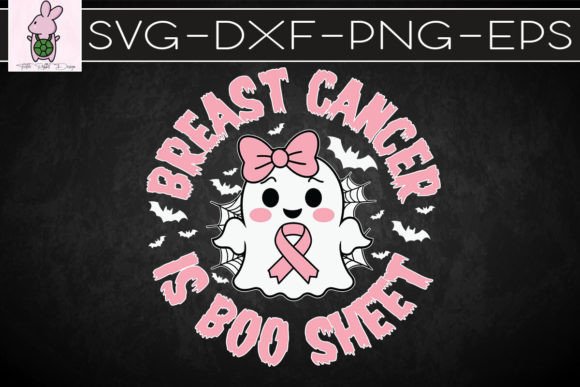 Halloween Breast Cancer Is Boo Sheet SVG: Crafts & Graphics