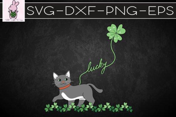 Lucky Cat Shamrock SVG: Graphics for Crafts & Seasonal Branding