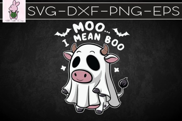 Moo I Mean Boo Halloween SVG: Graphics for Crafts & Campaigns