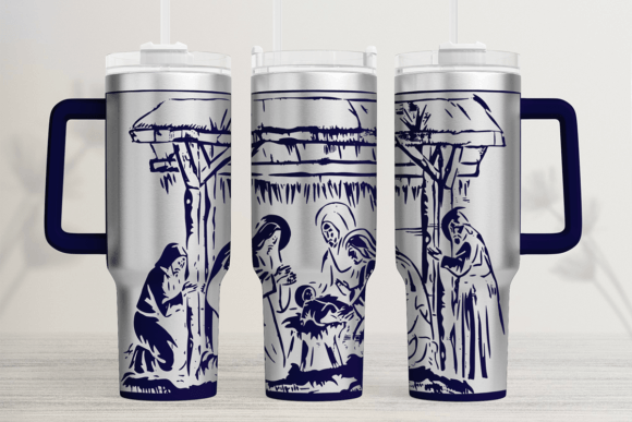 Nativity Scene Graphics for Tumbler Wraps