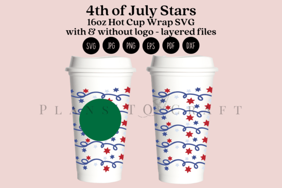 Stars 4th of July Tumbler Graphics for Crafts